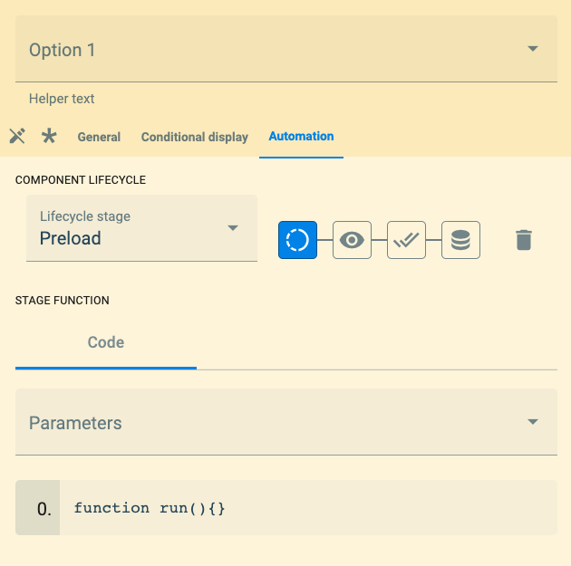 automation tab