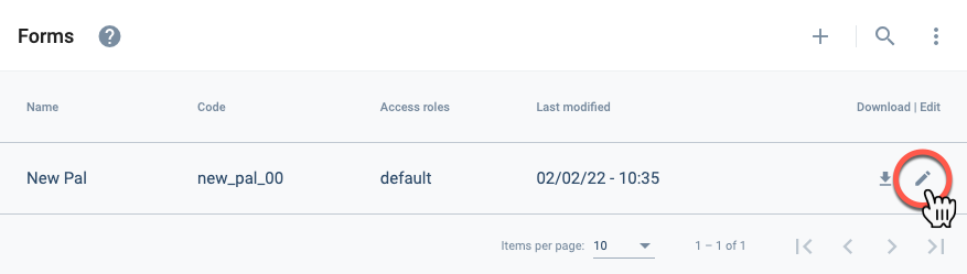 access survey section