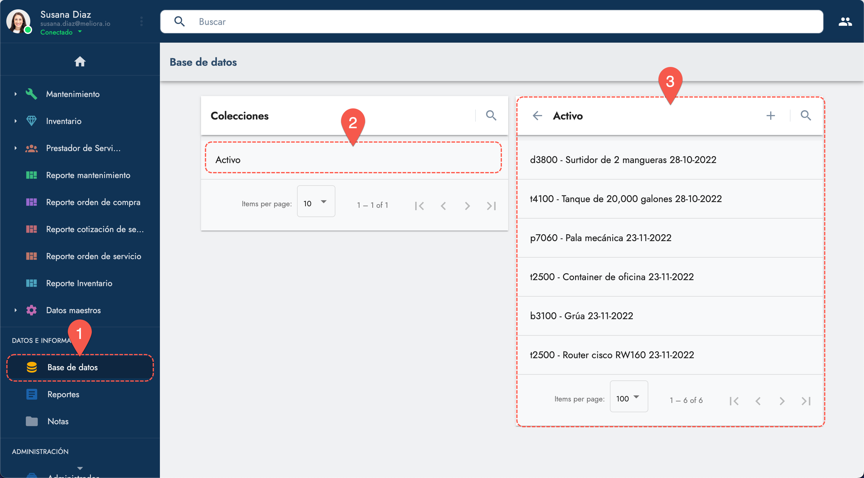Reportes de Activo | Cotalker Technical Documentation