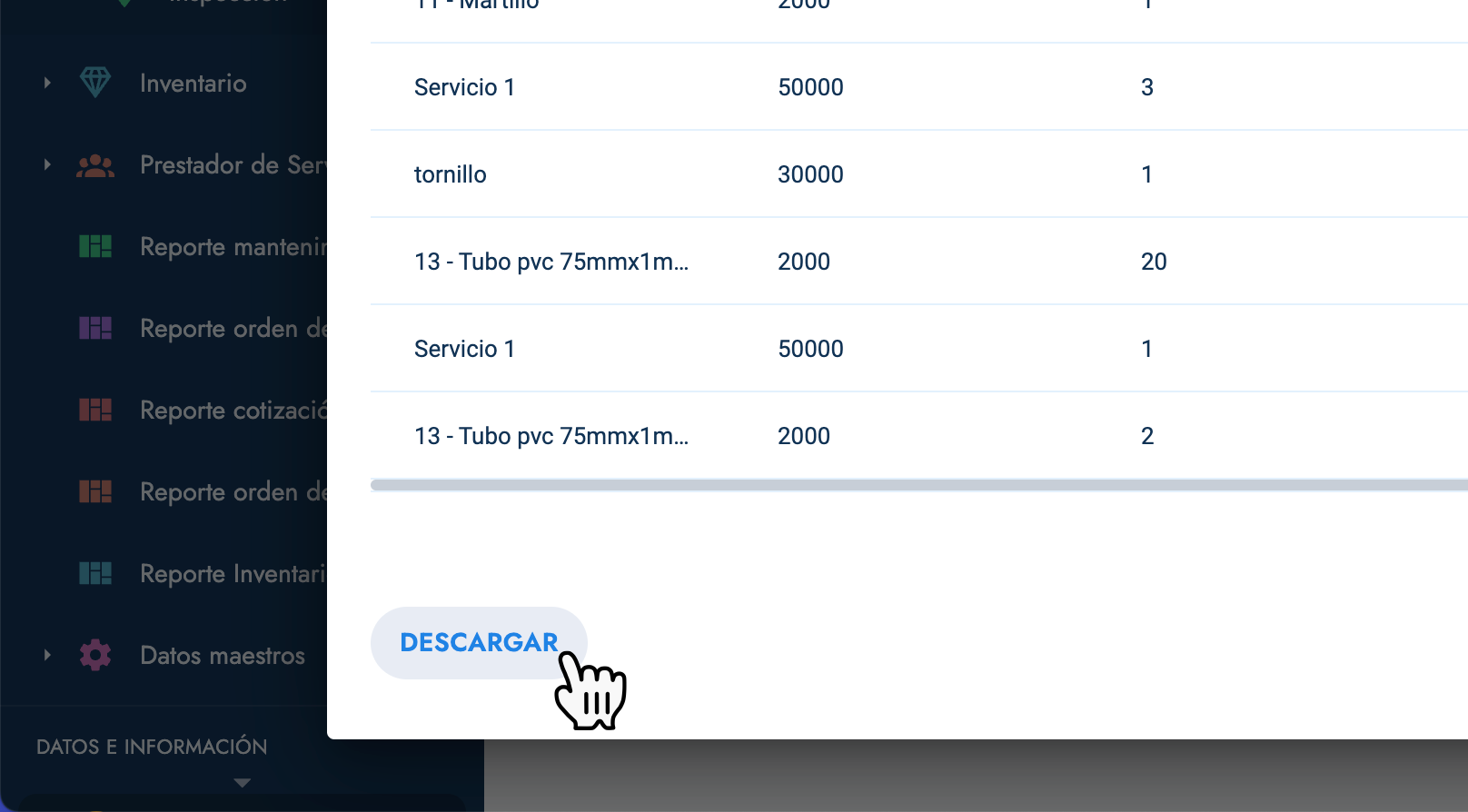 Reportes de Activo | Cotalker Technical Documentation