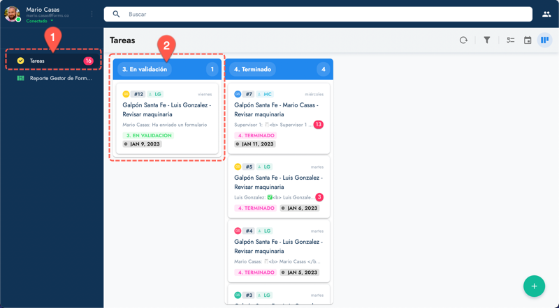validate task