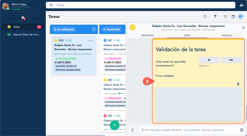 validate task