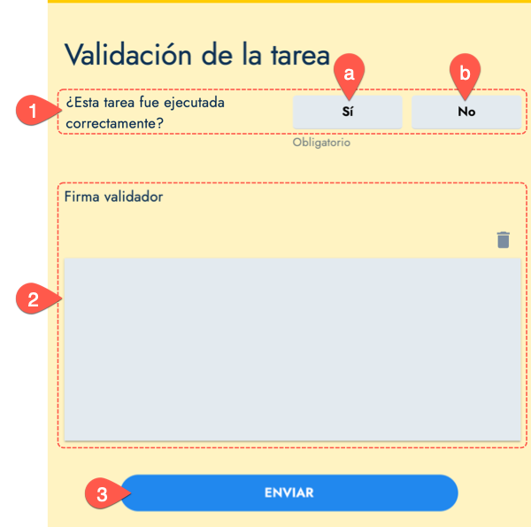 validate task