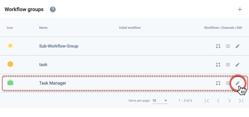 edit workflow group