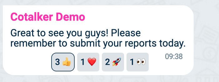 chat response text