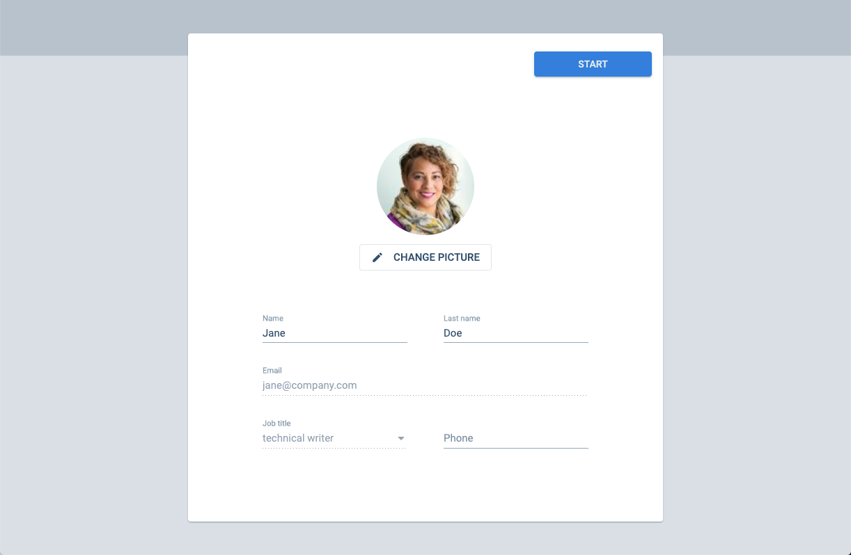 personal info