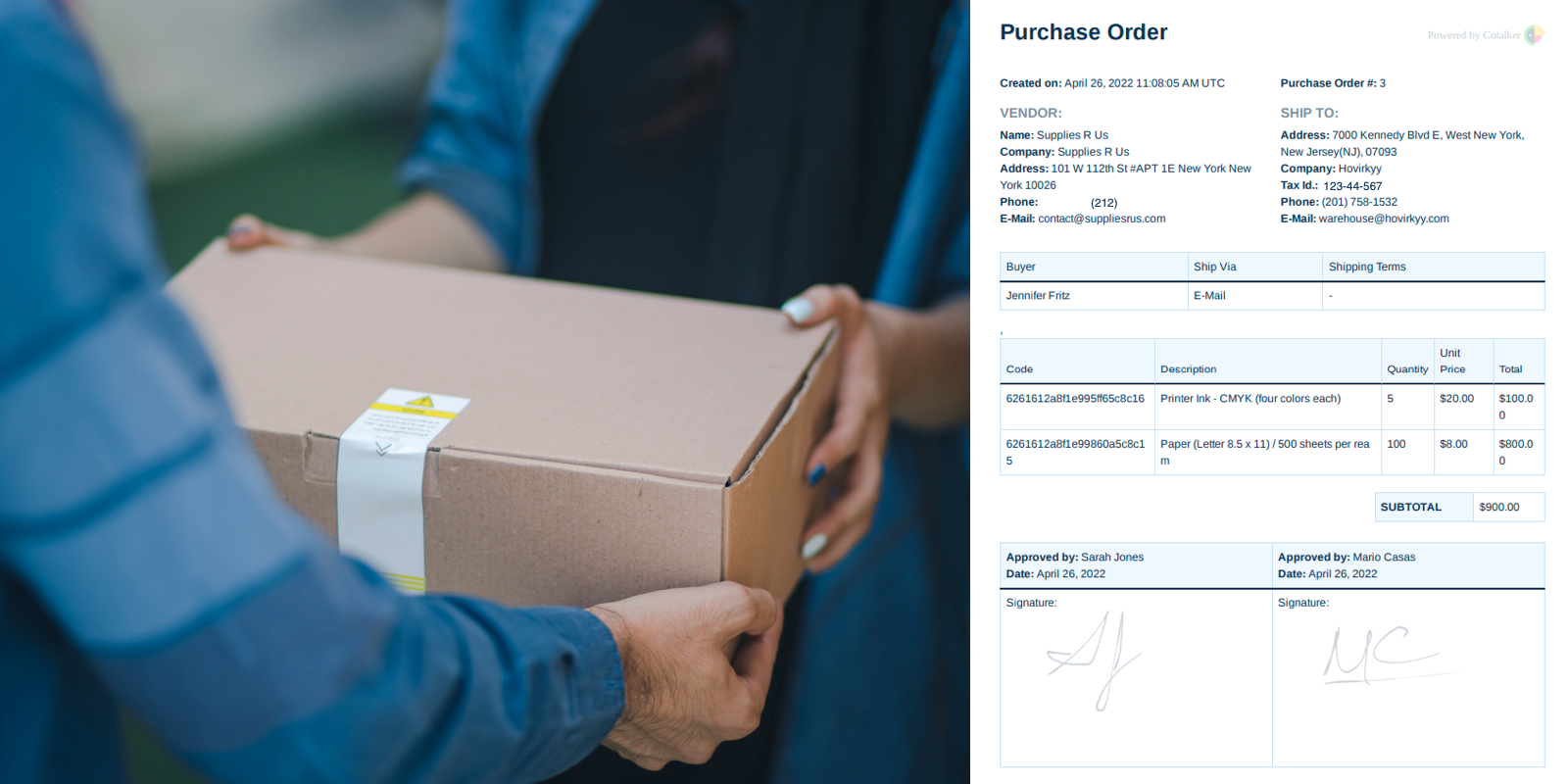 purchase order