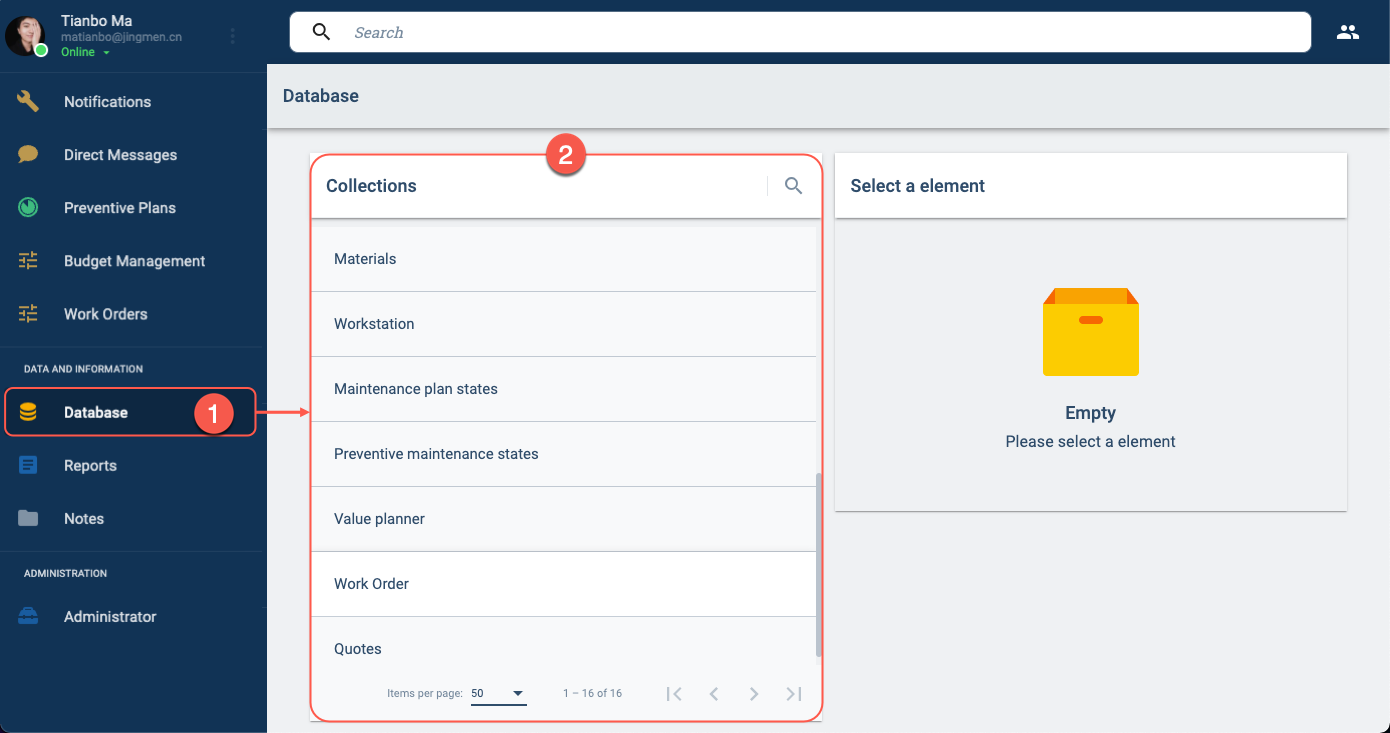database