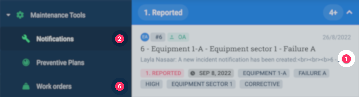 task message notification