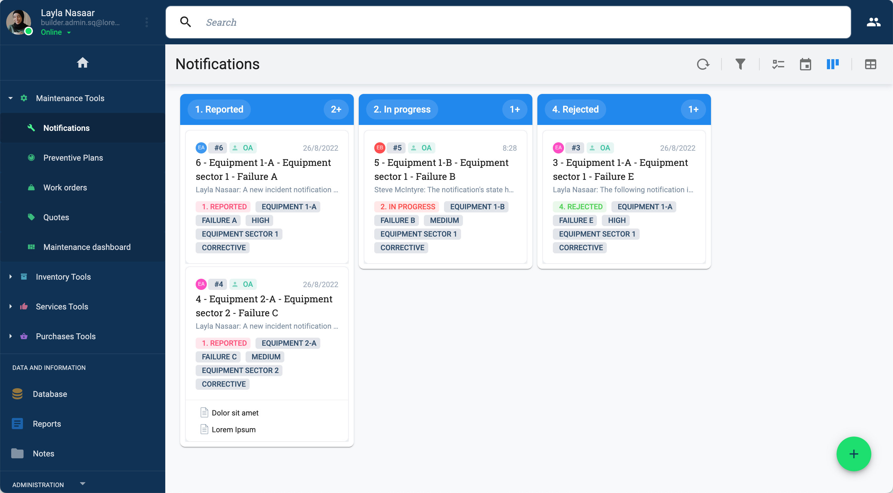 kanban button