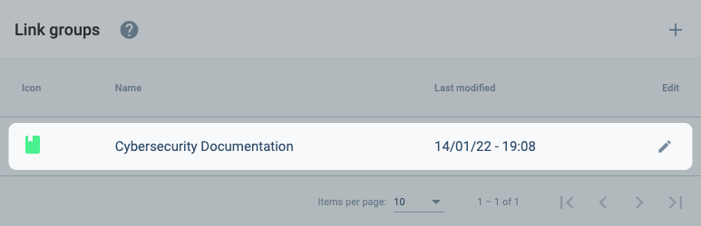 link group section