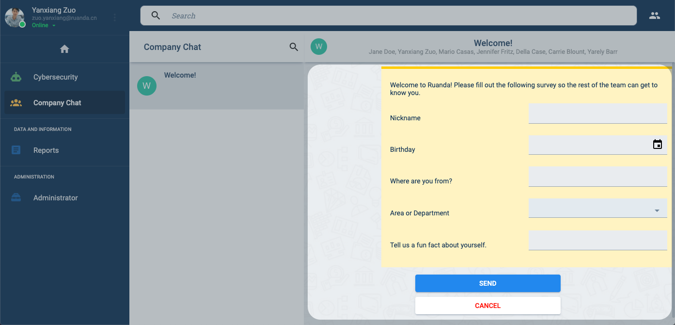 survey channel workspace
