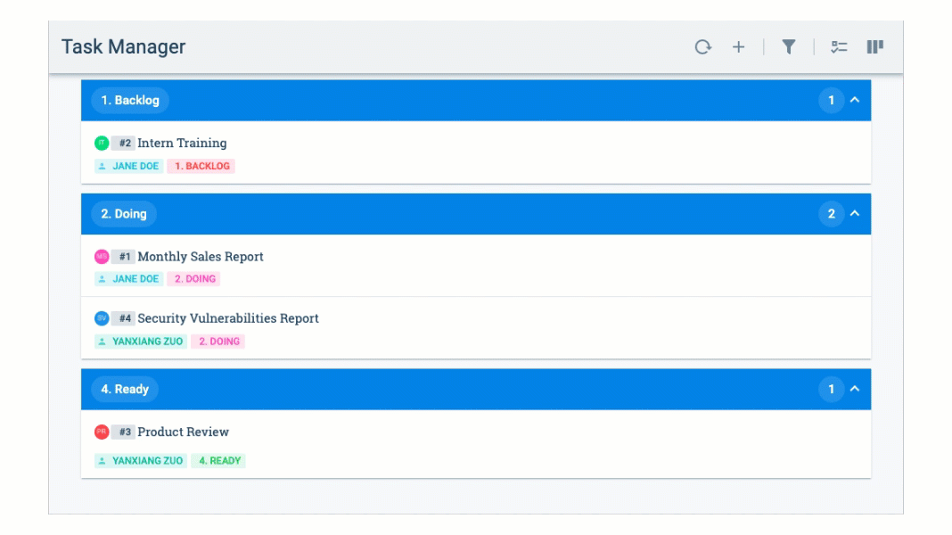 task filter