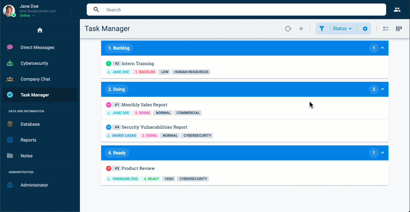 kanban view