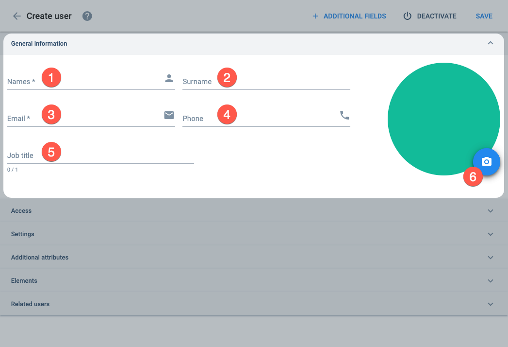 users section