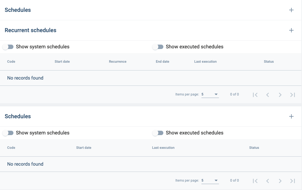 scheduler list