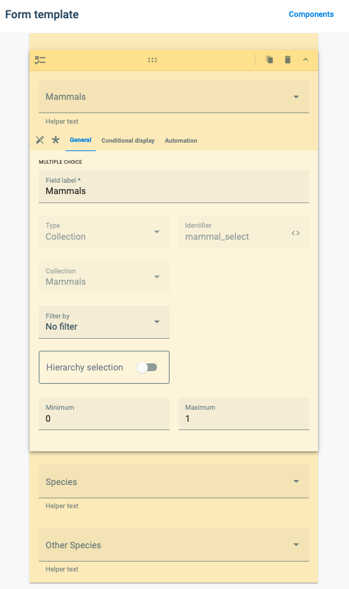subproperties survey example