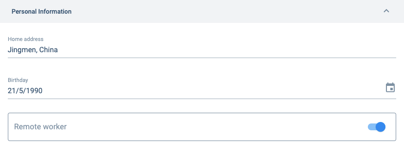 additional fields