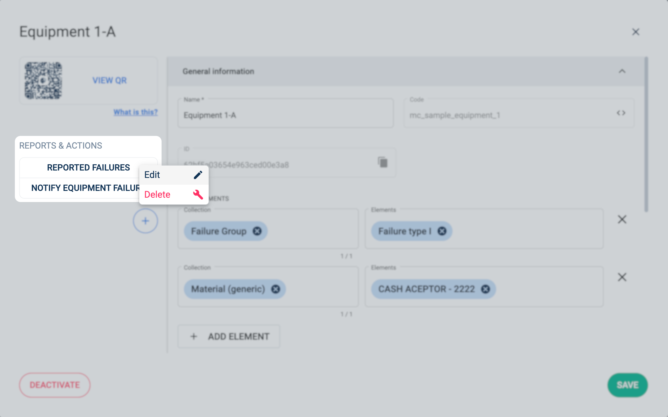 reports and actions