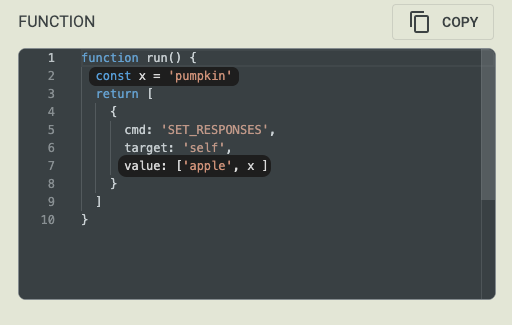 variable example