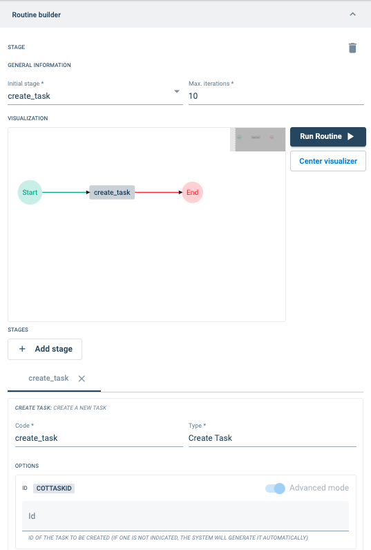 routine builder