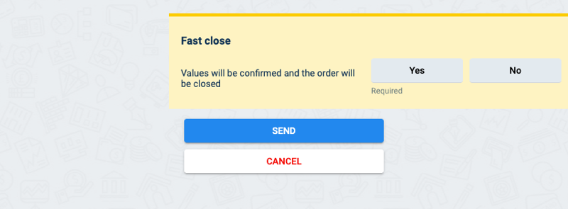 confirmation form