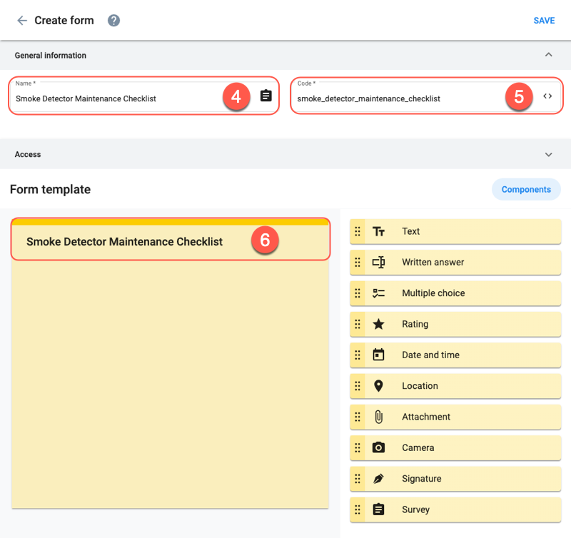 create checklist