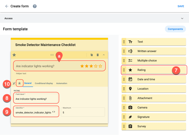 create checklist