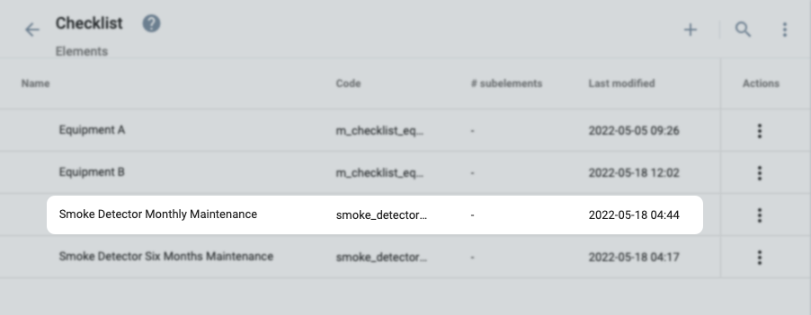 create checklist