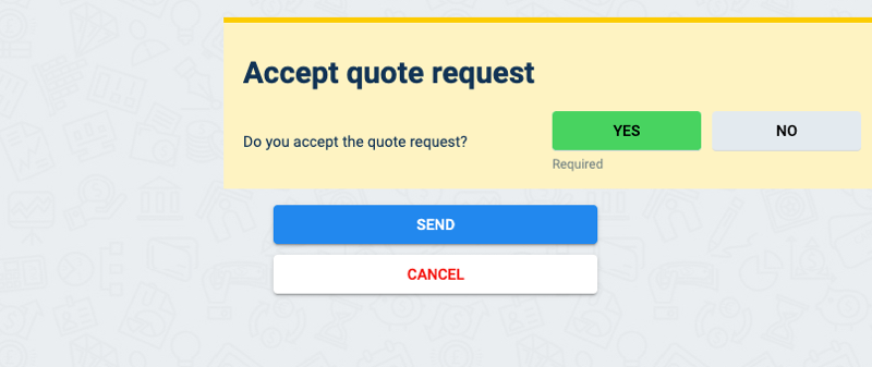 acceptance form