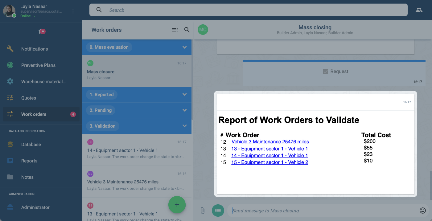 Work Orders Workflow | Cotalker Technical Documentation