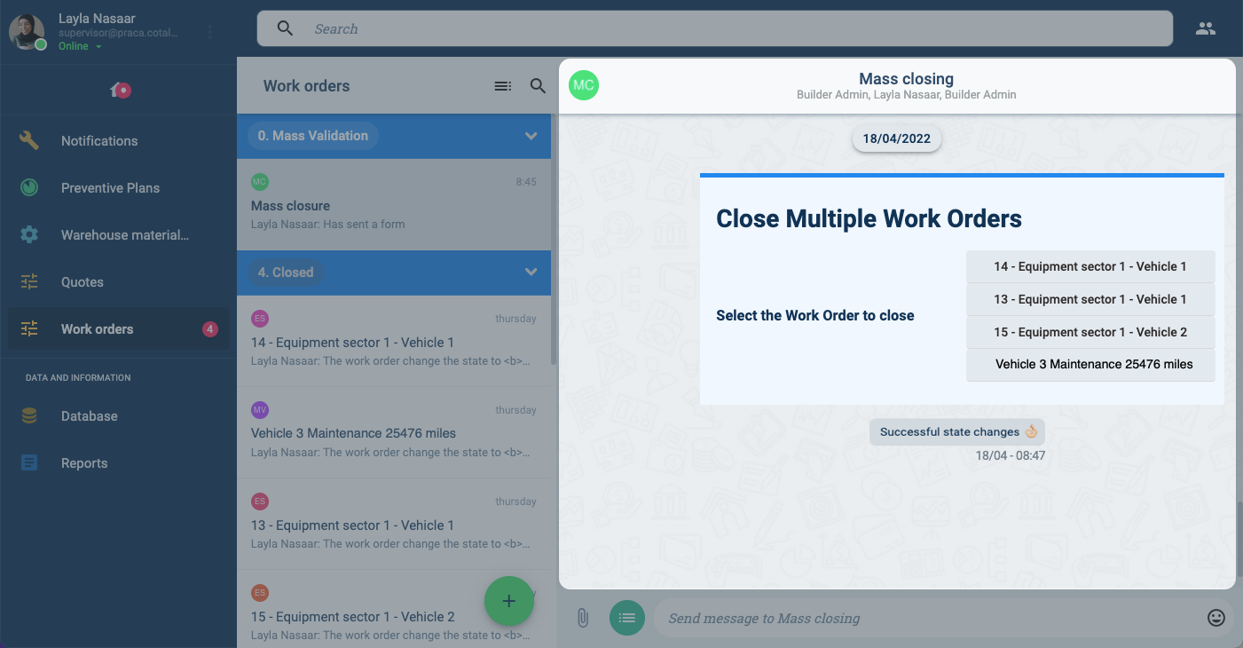 Work Orders Workflow | Cotalker Technical Documentation