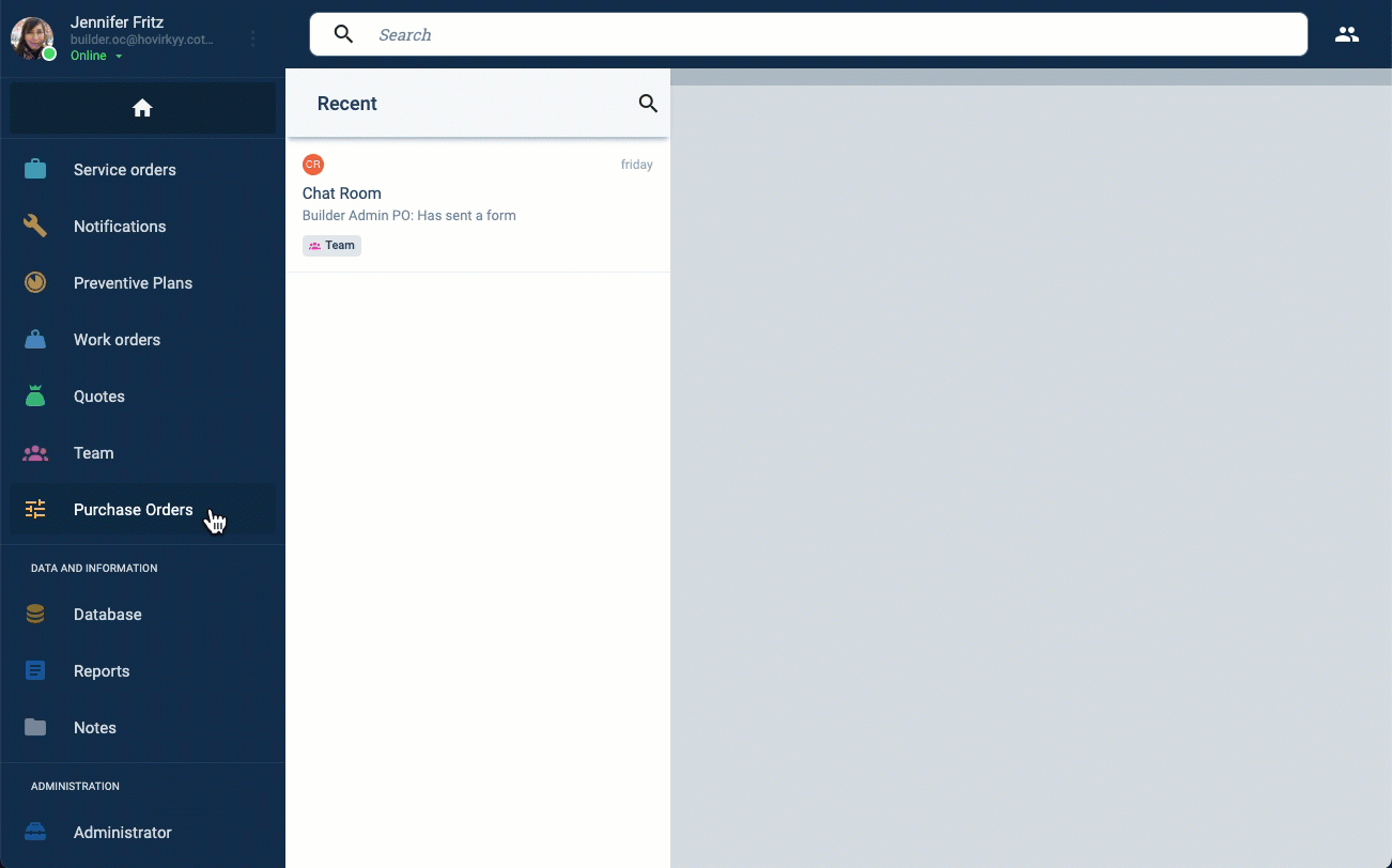 create purchase order