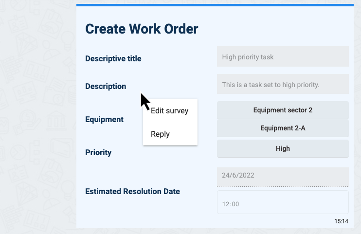 editable survey