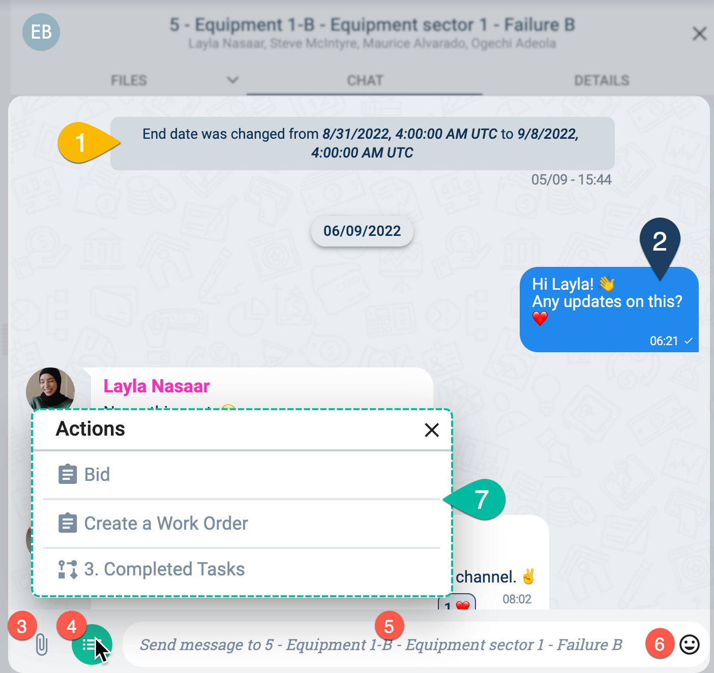 task chat