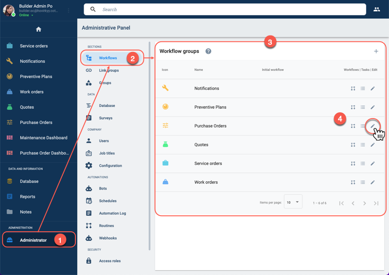 set task view
