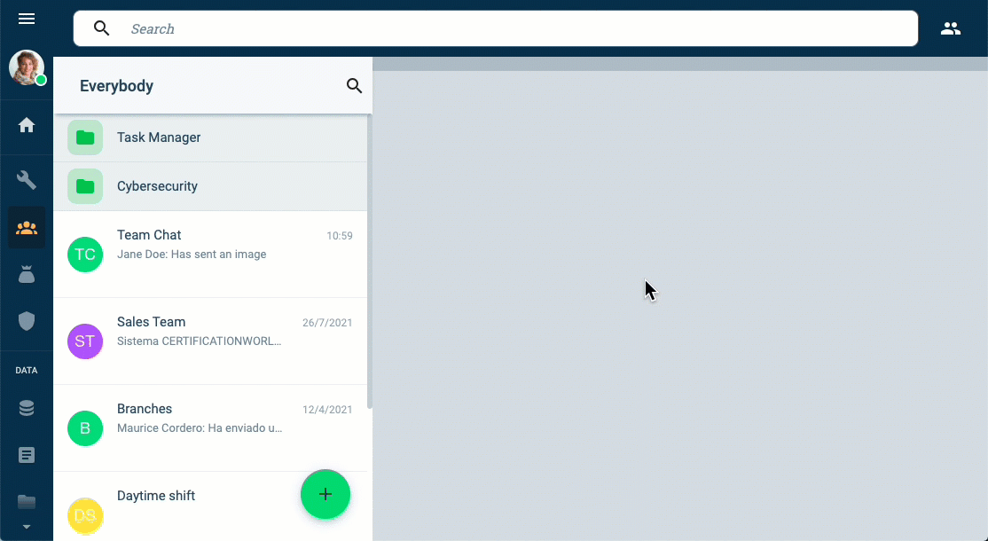 main menu