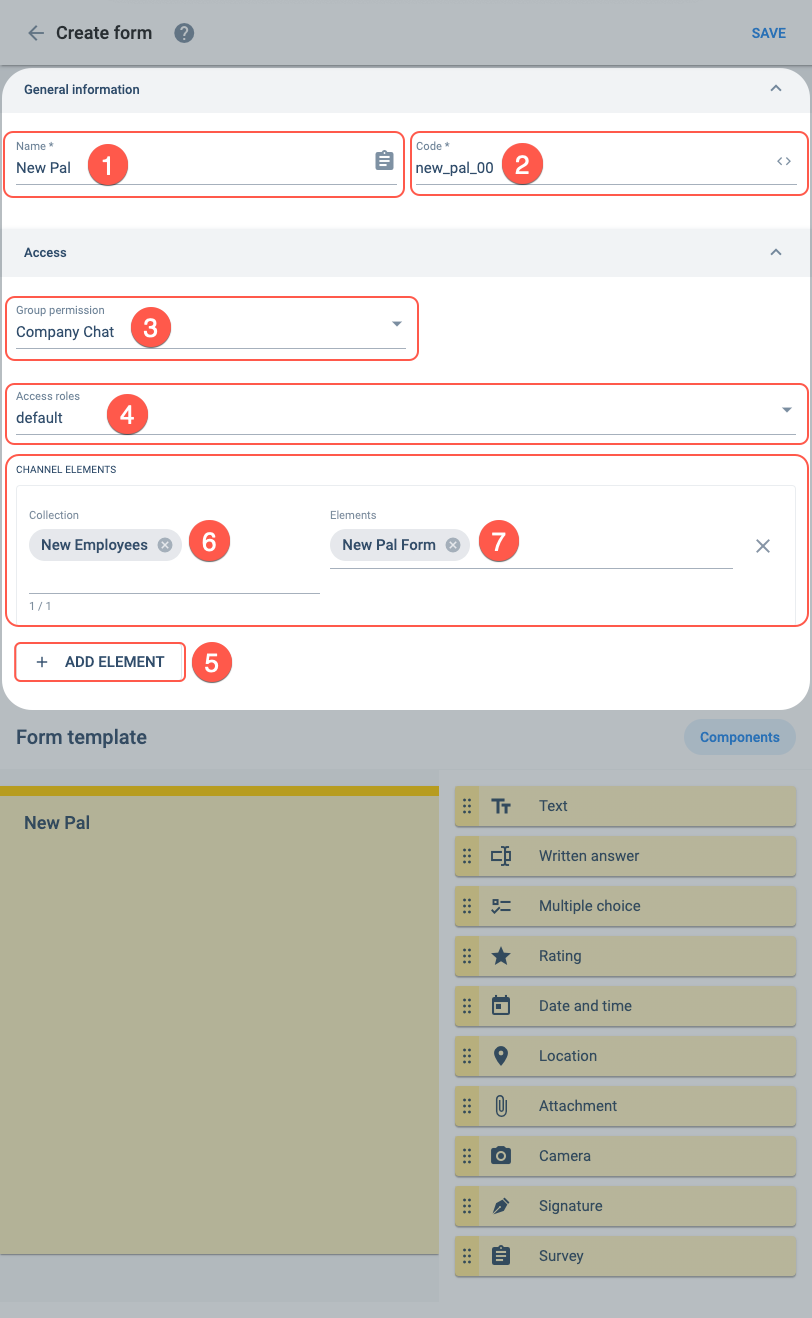survey settings